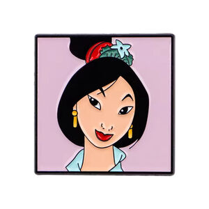 Disney Inspired “Mulan Portrait” Enamel Pin – Empowering Warrior Princess